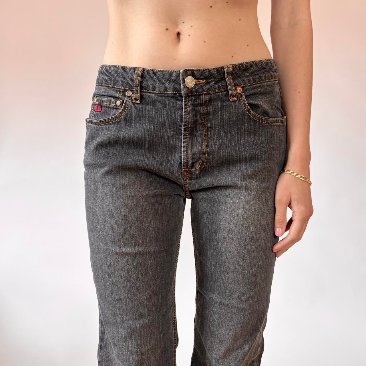 90s Gray Flare Jeans (S)