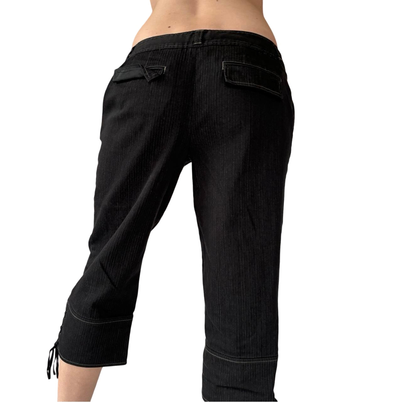 2000s Noir Capris (S)