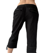 2000s Noir Capris (S)