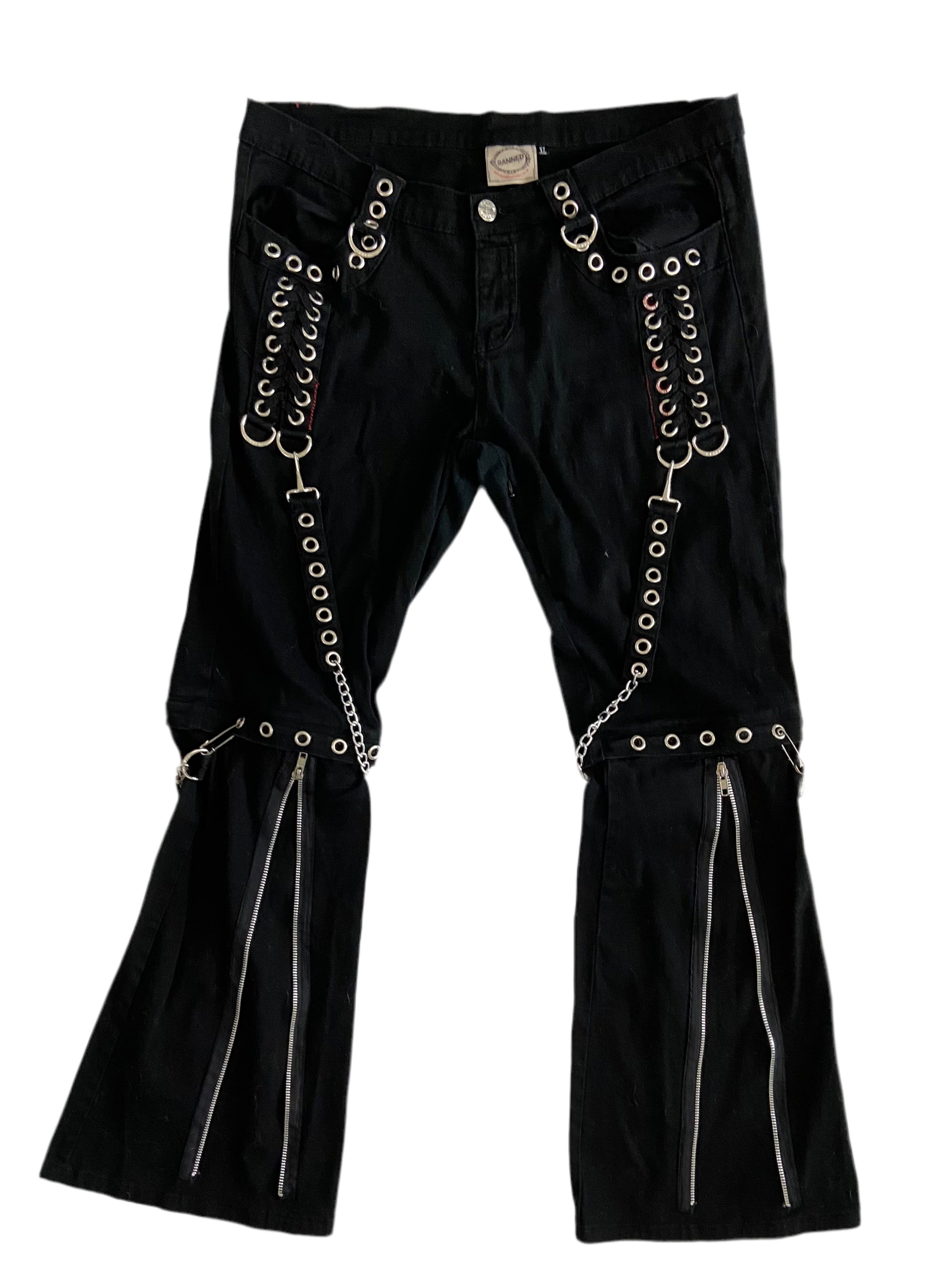 Black Banned Apparel chain pants – Holy Thrift