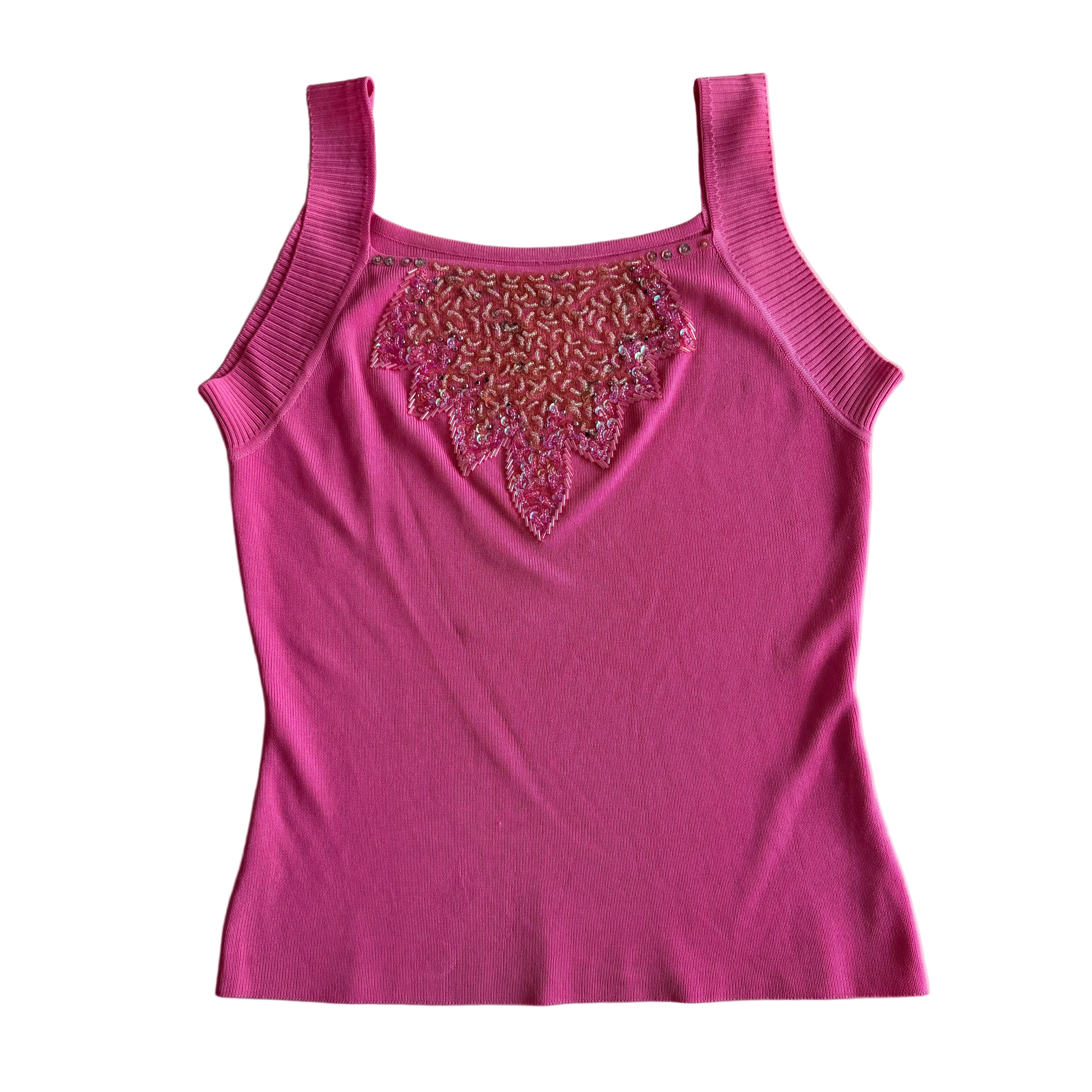 Y2K Hot Pink Tank (M) – Holy Thrift