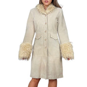 Y2K Genuine Suede Penny Lane Coat (M)