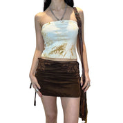 Y2K Tie Dye Bandeau Top (XS/S)