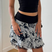 Morgan de Toi Mesh Lace Layered Skirt (S/M)