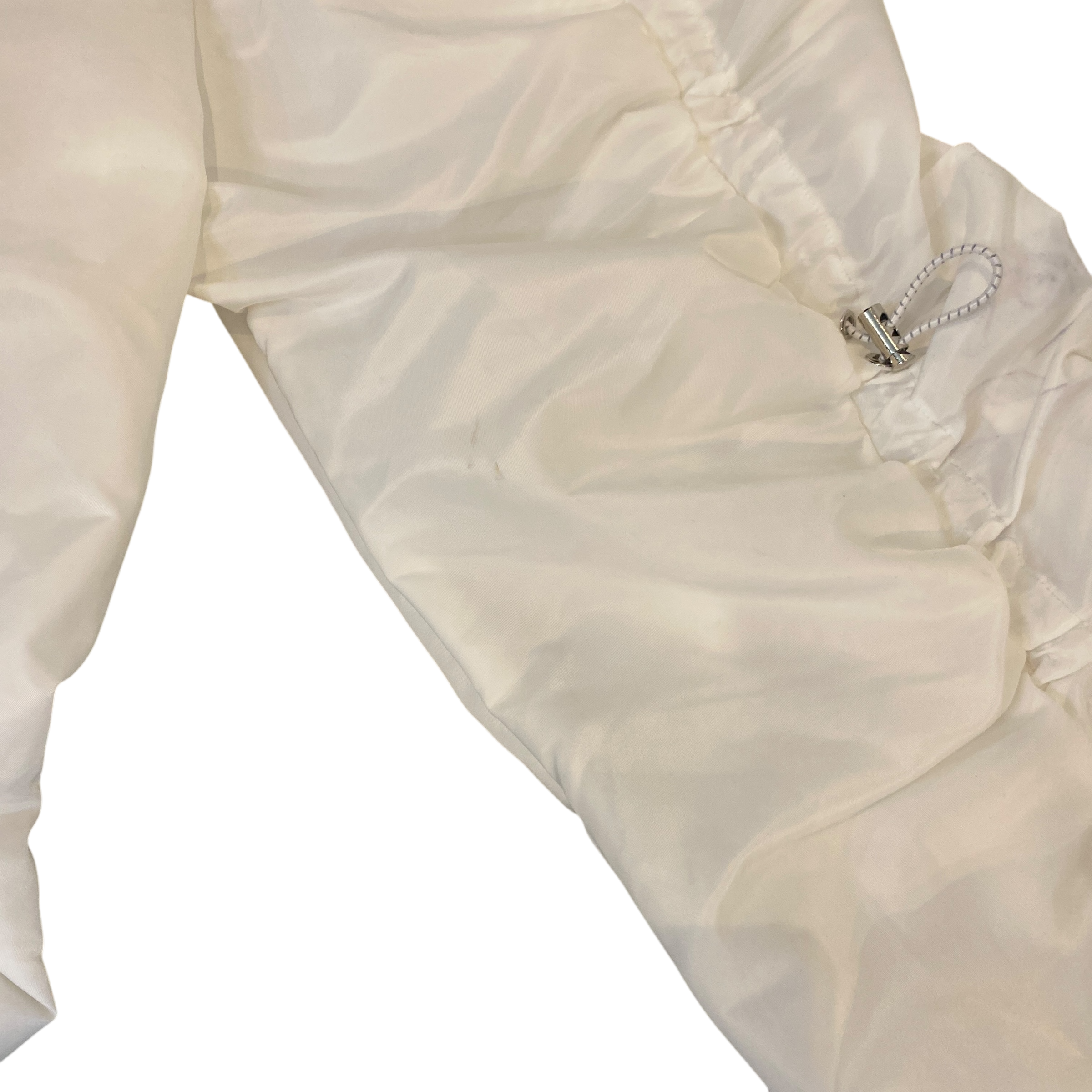 Vintage Ruched Drawstring Parachute Cargo Pants (XS)