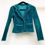 Teal Blue Blazer & Maxi Skirt Set (S)