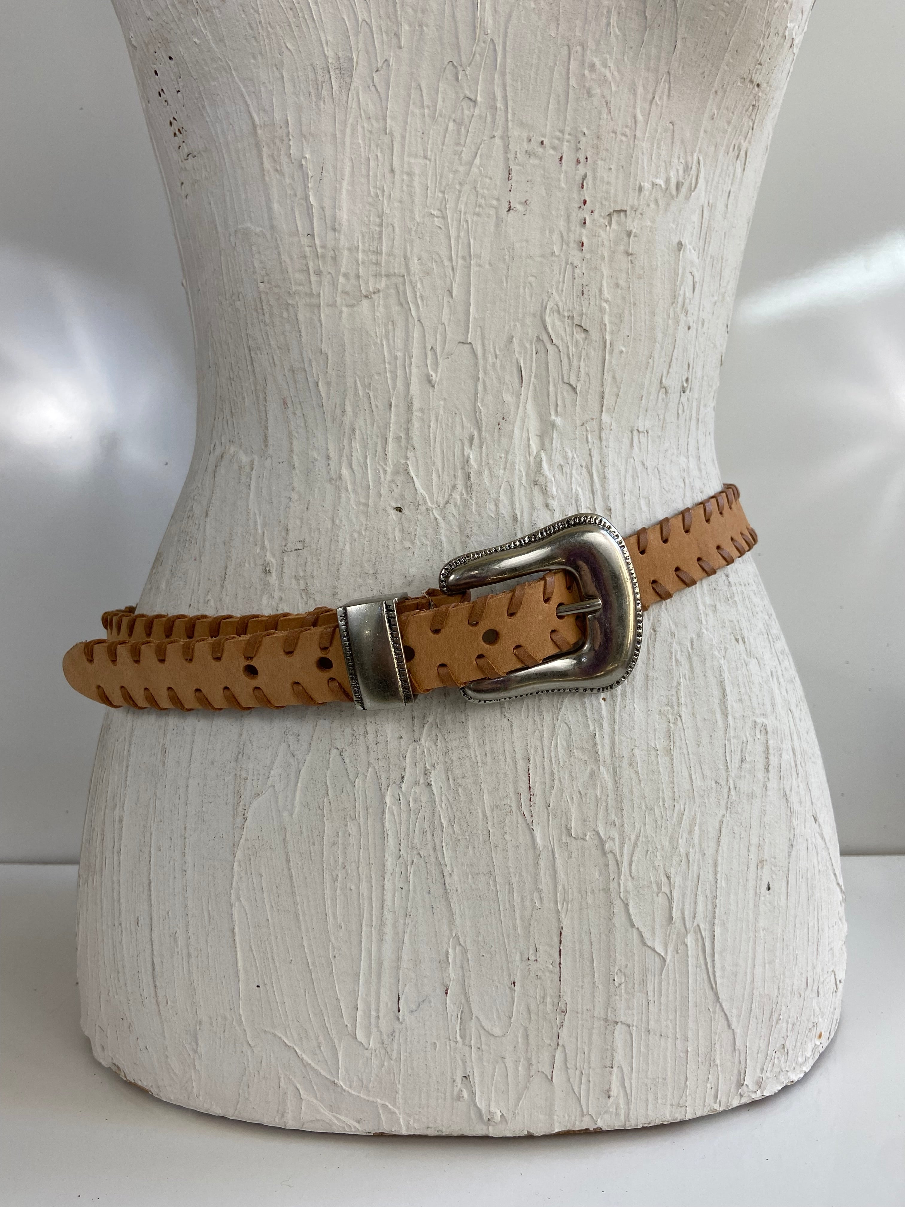 Tan leather belt