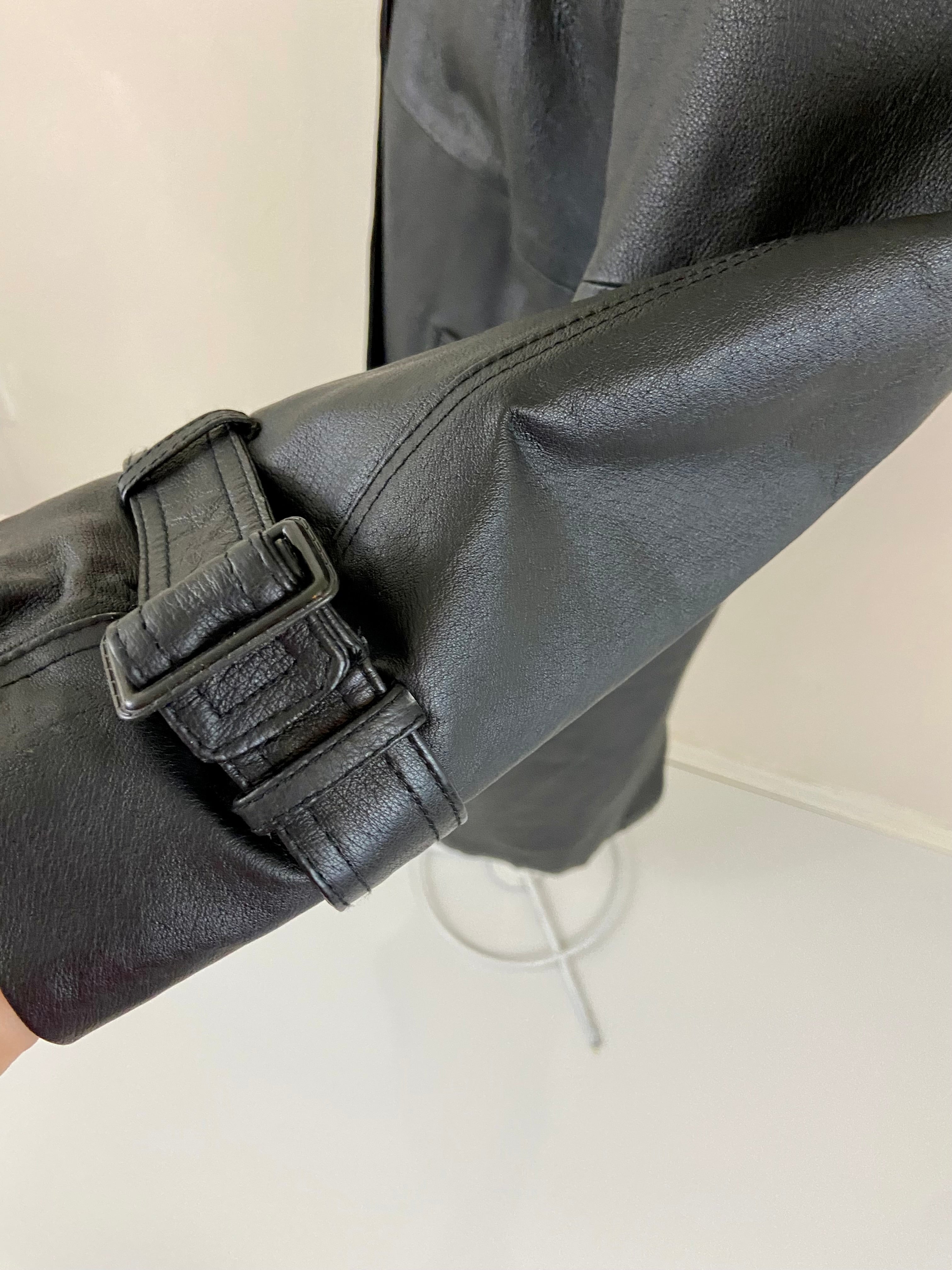 NEW PHASE 2 Long Leather Trench Coat