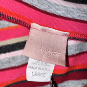 Y2K Striped One Shoulder Top (M/L)