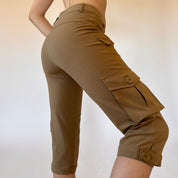 Y2K Low Rise Cargo Capris (XXS/XS)