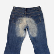 Y2K Airbrush Flare Jeans (M)
