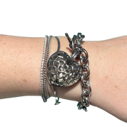 Heart Charm Toggle Bracelet