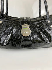 Y2K black leather Guess bag