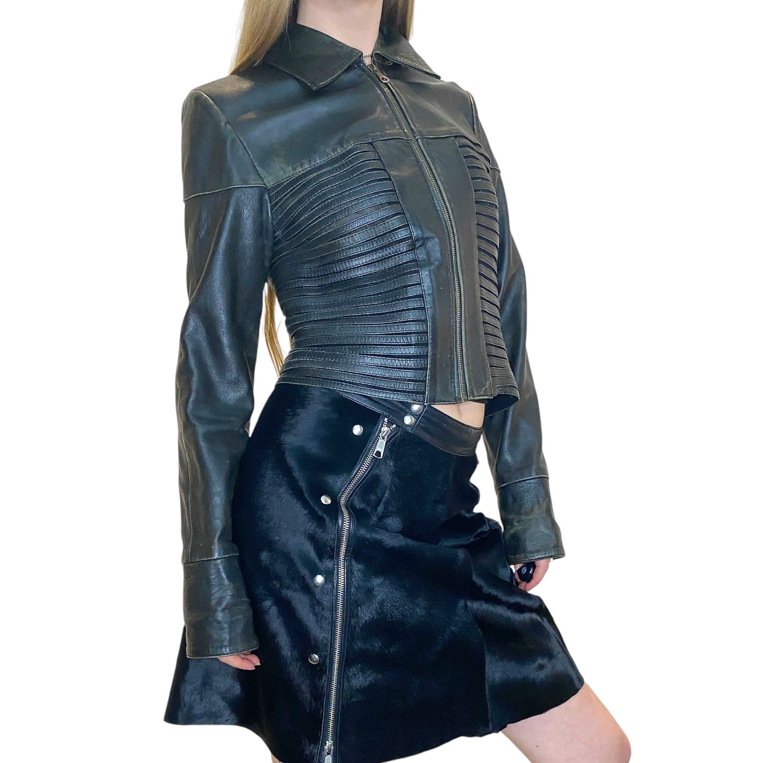 Vintage Archive Black Leather Jacket (S) – Holy Thrift 