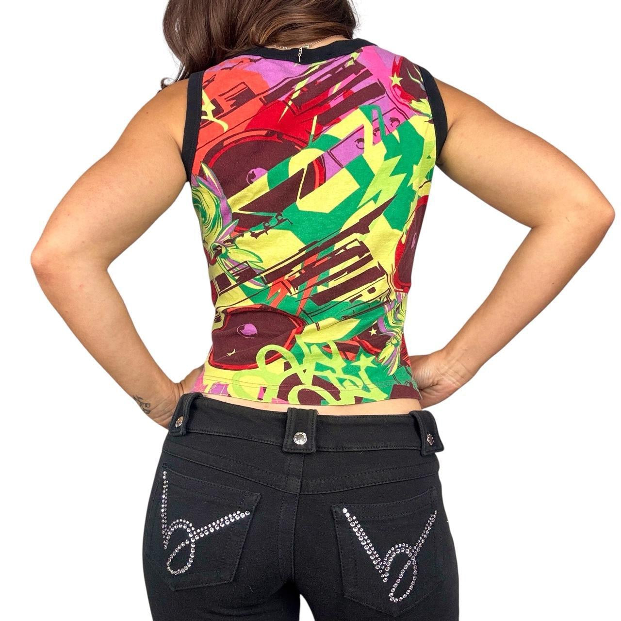 Custo Barcelona Psychedelic Tank Top (L)