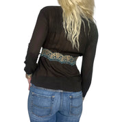 Silk Boho Blouse (XS)