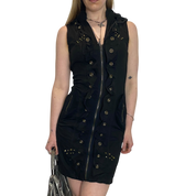 Vintage Desigual Utility Hooded Dress (S)