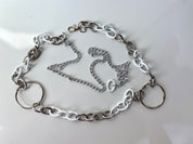 White and Silver Belt