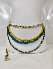 Fun colors layered belt