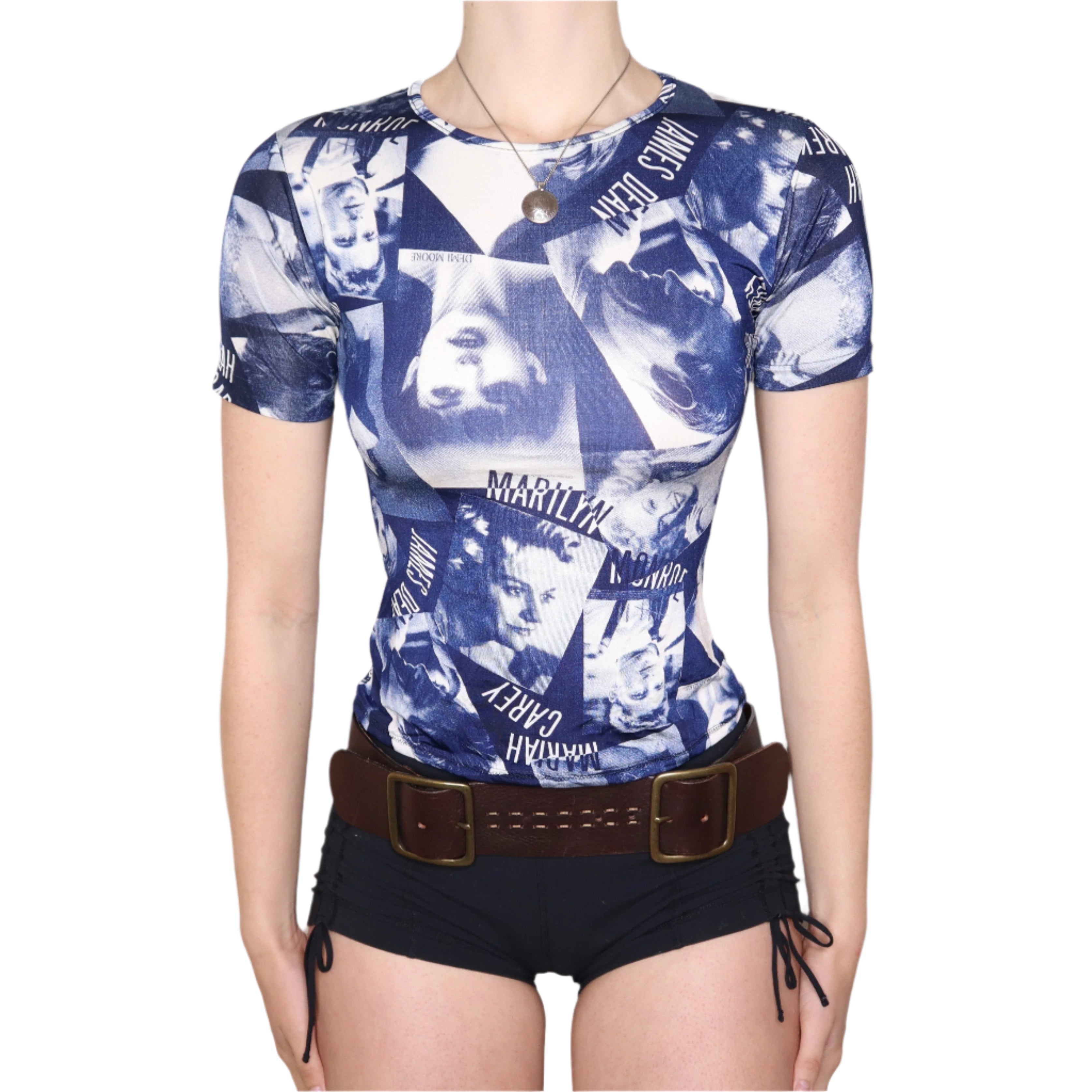 90s Celebrities Graphic Baby Tee (S)