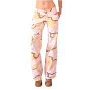 Y2K Pink Camo Low Rise Cargos (S)