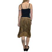 Vintage Parisian Style Back Midi Skirt (M)