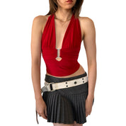 Y2K Cherry Halter (XS/S)