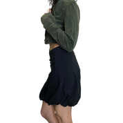 Vintage Parisian Black Bubble Skirt (S)