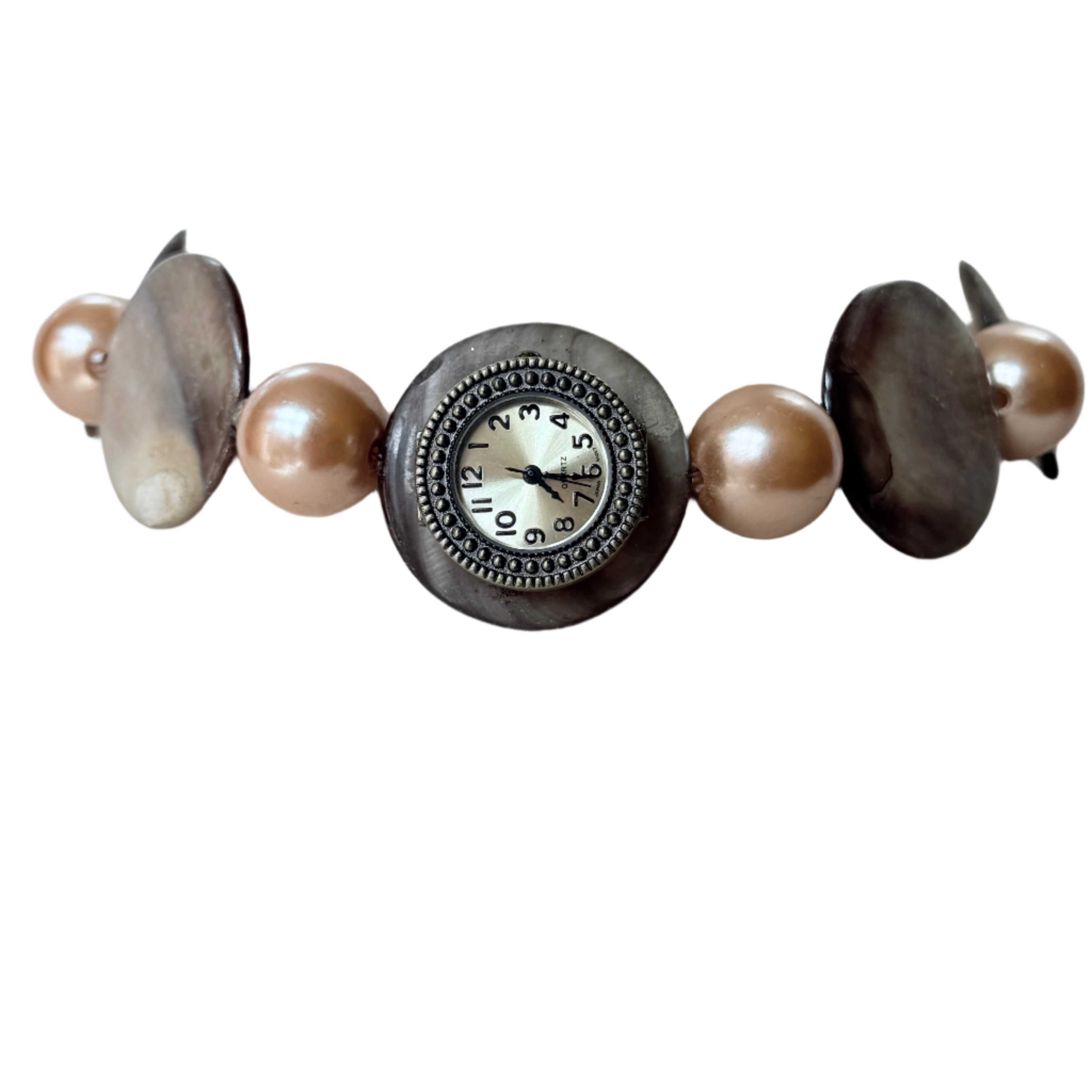 Beads watch choker