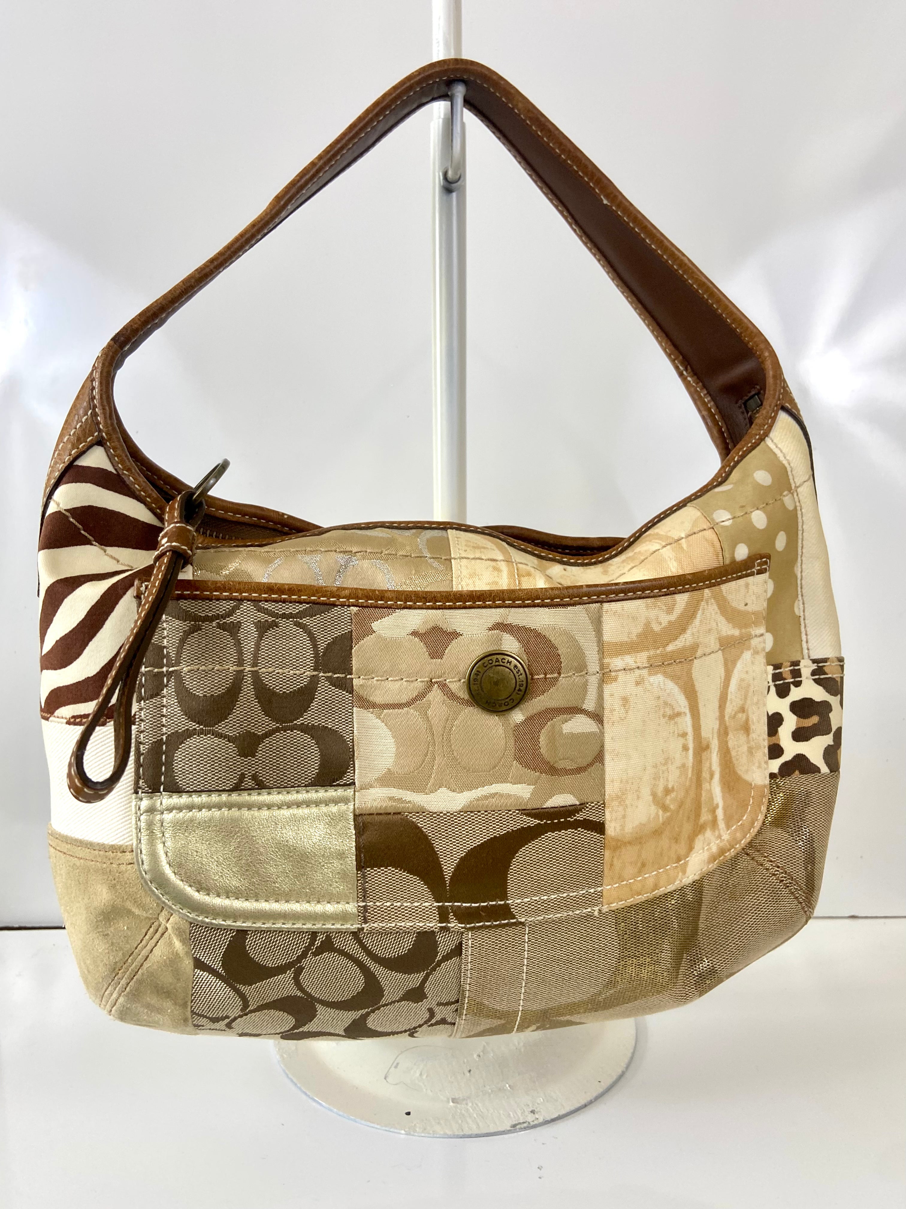 COACH Ergo Signature Patchwork
Shoulder Tote Bag Purse