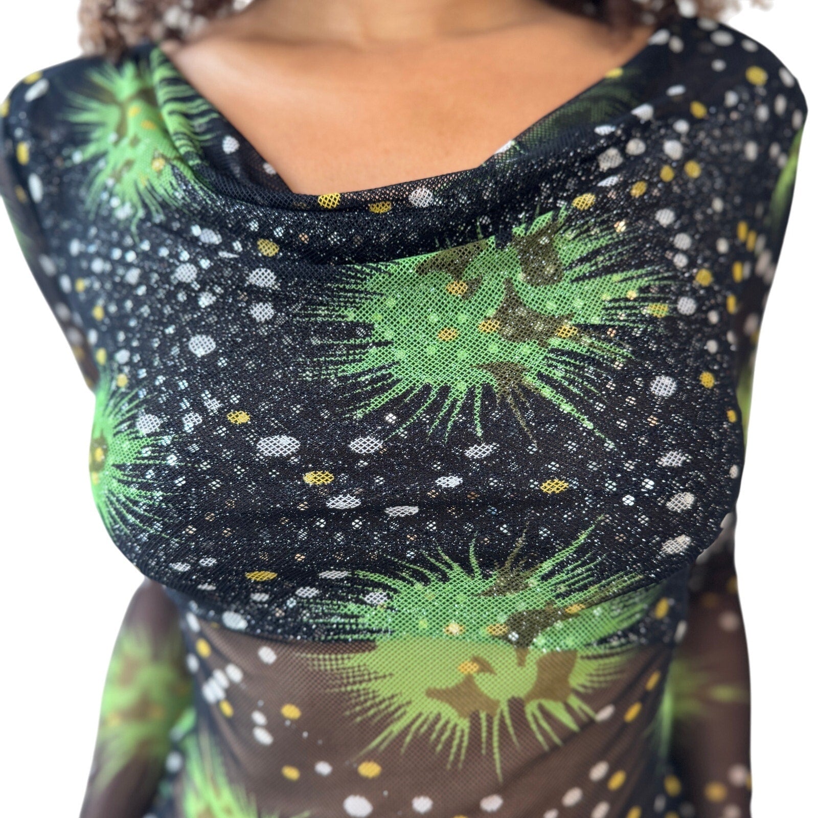 Vintage Euro Mesh Sequin Top (S)