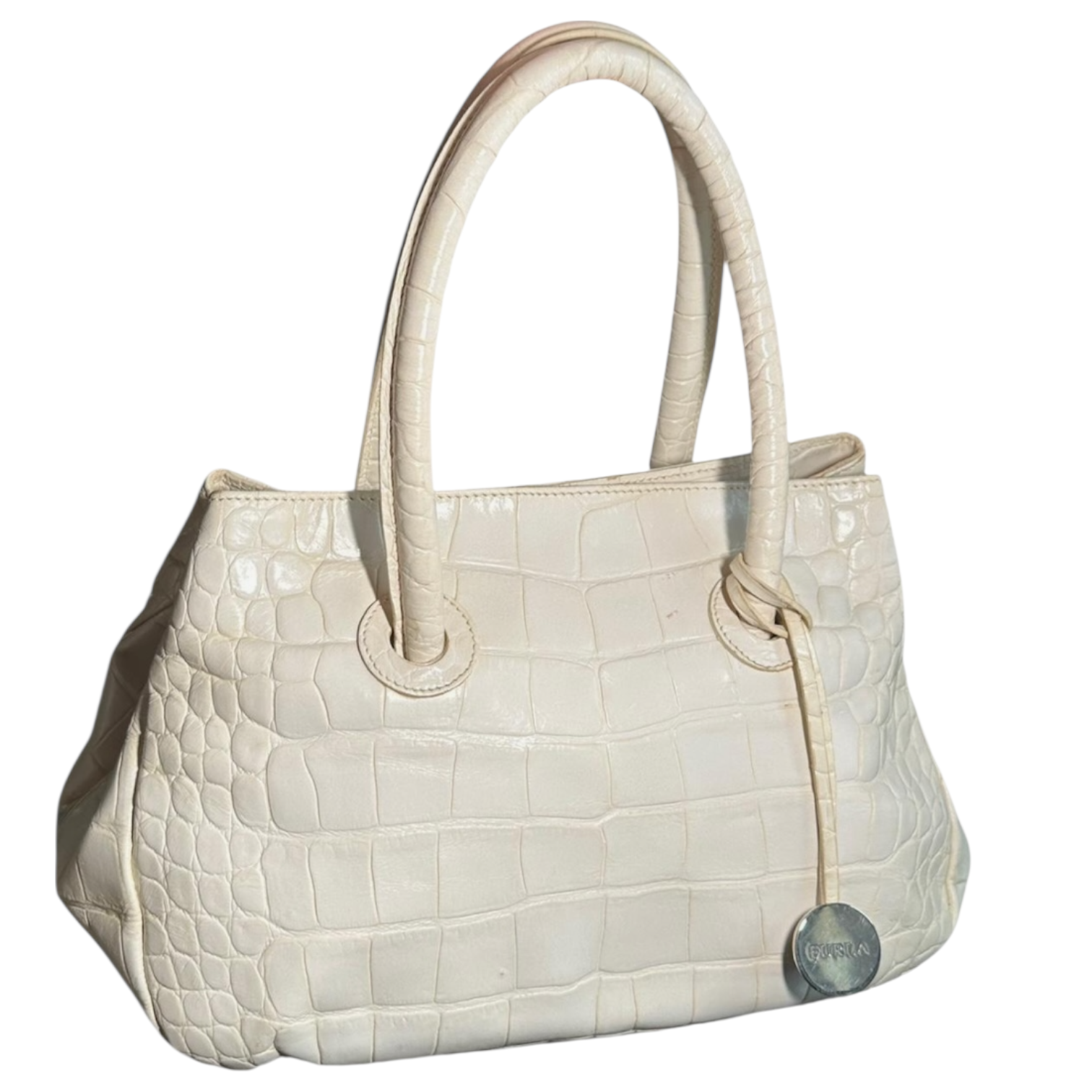 Vintage Italian Leather Furla Top Handle Bag – Holy Thrift archive furla leather shoulder bag