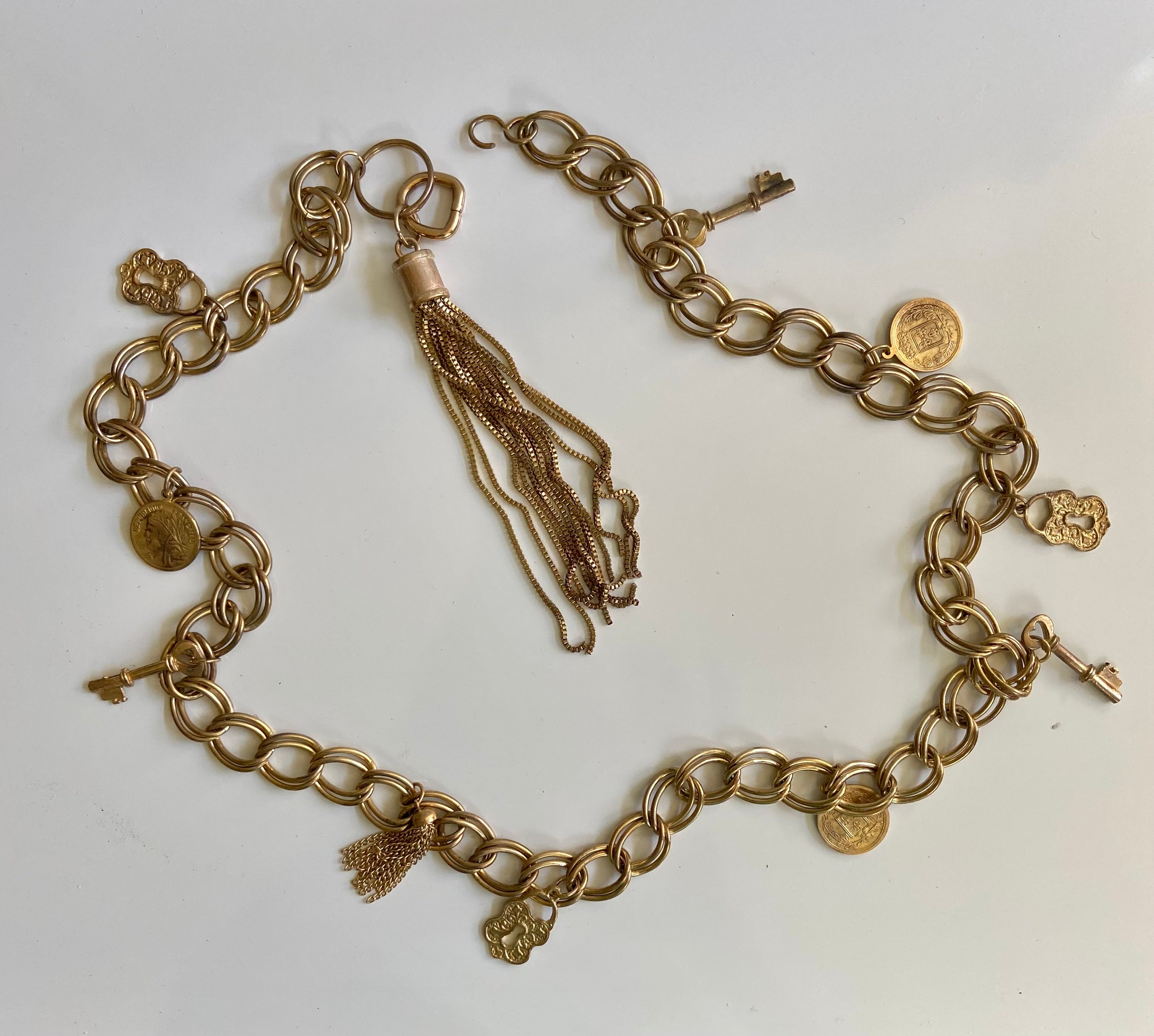 Vintage gold chain belt