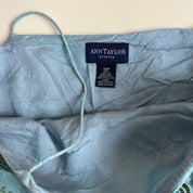 00s silk blue paisley bustier (L)