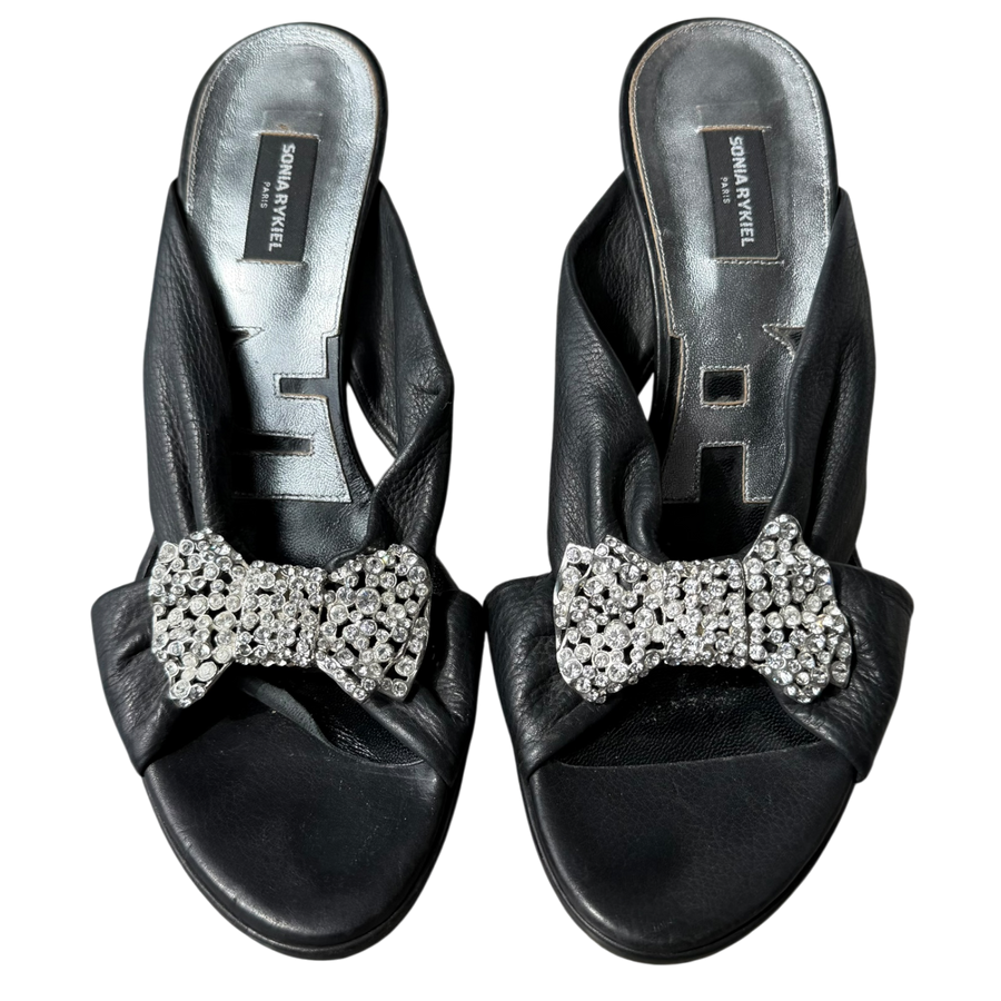 Sonia Rykiel Crystal Leather Heels (8)