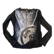 Vintage Save the Queen Gothic Mesh Top (L/XL)