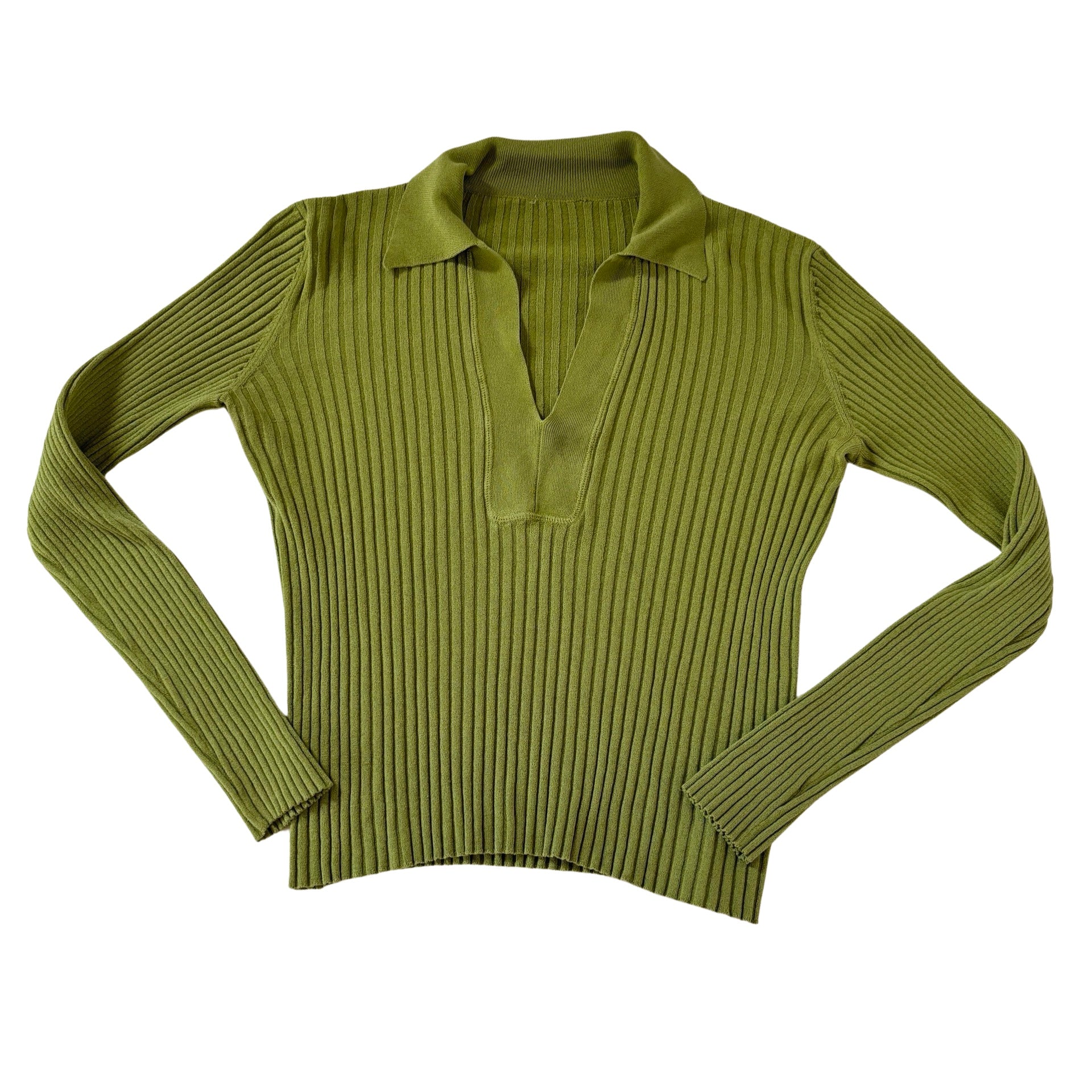 Pistachio Ribbed Knit (S)
