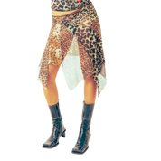 Leopard Patchwork Skirt (M)
