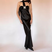 Y2K Deadstock Noir Formal Gown (S)