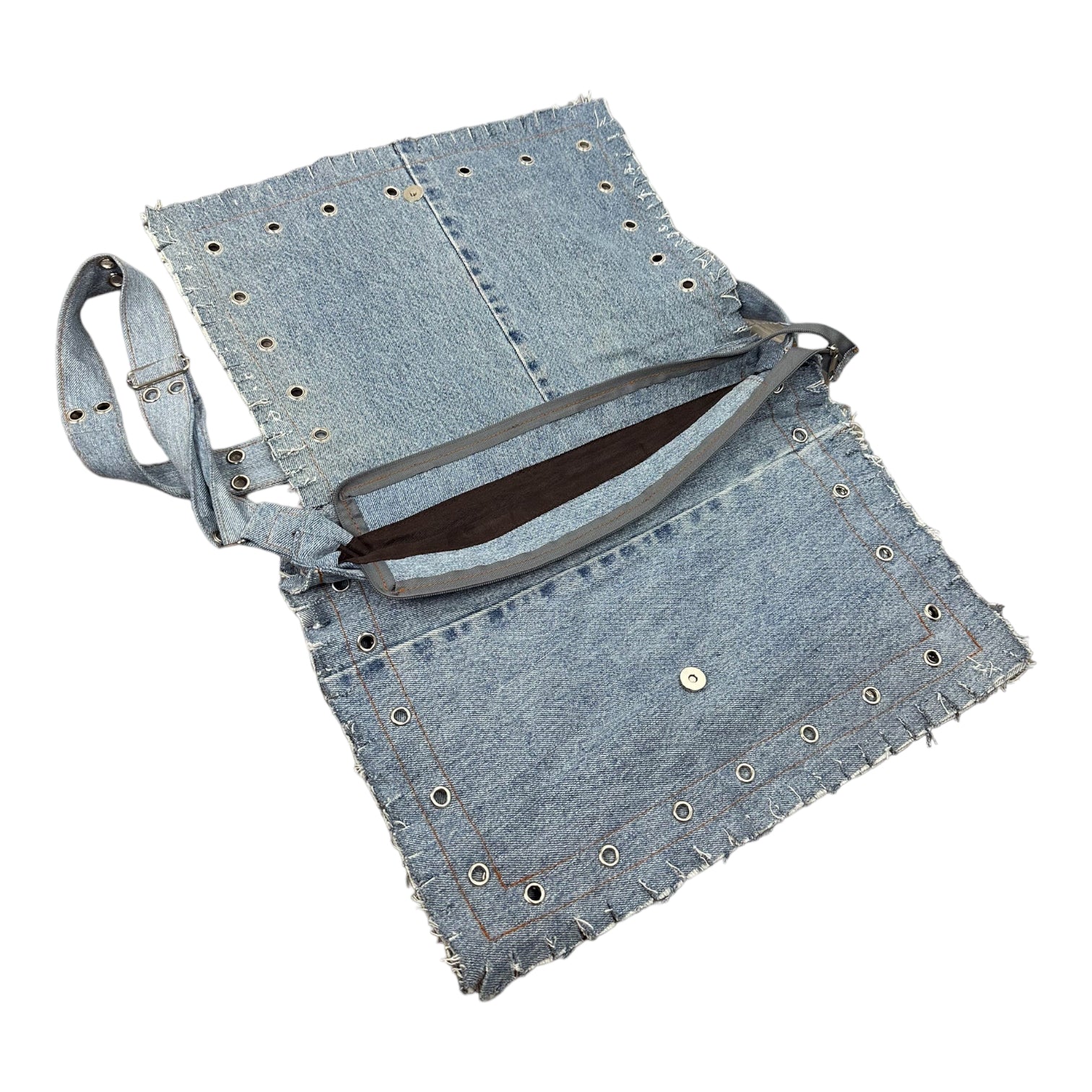 Deadstock Denim Messenger Bag