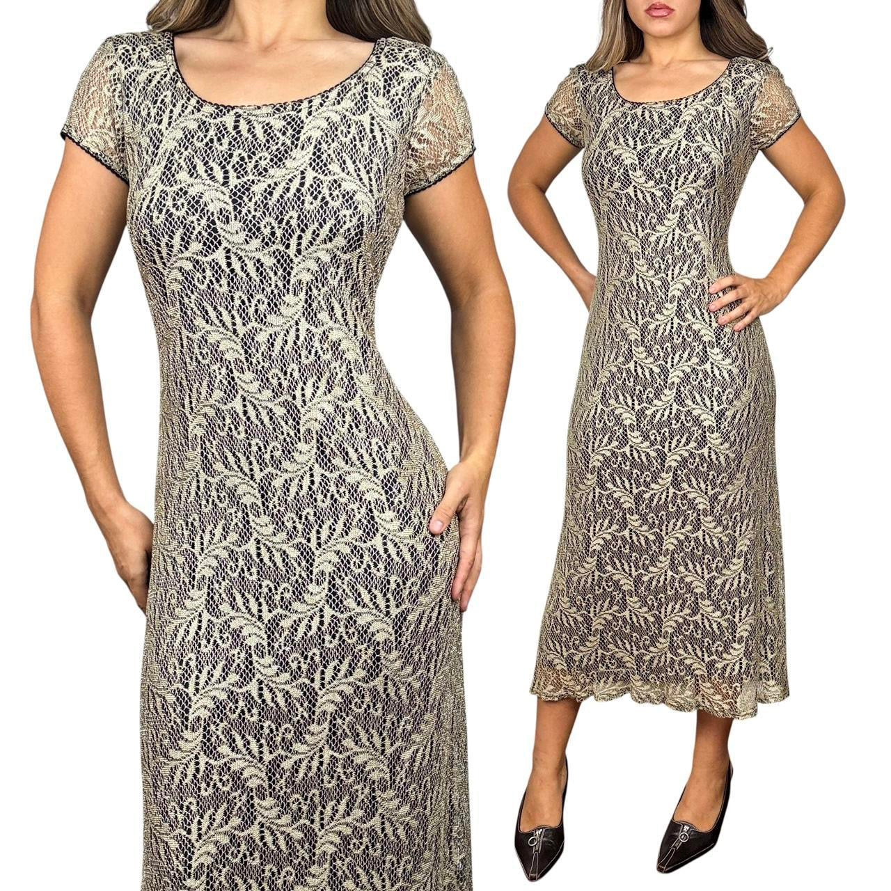 90s Lace Midi Dress (M/L) – Holy Thrift