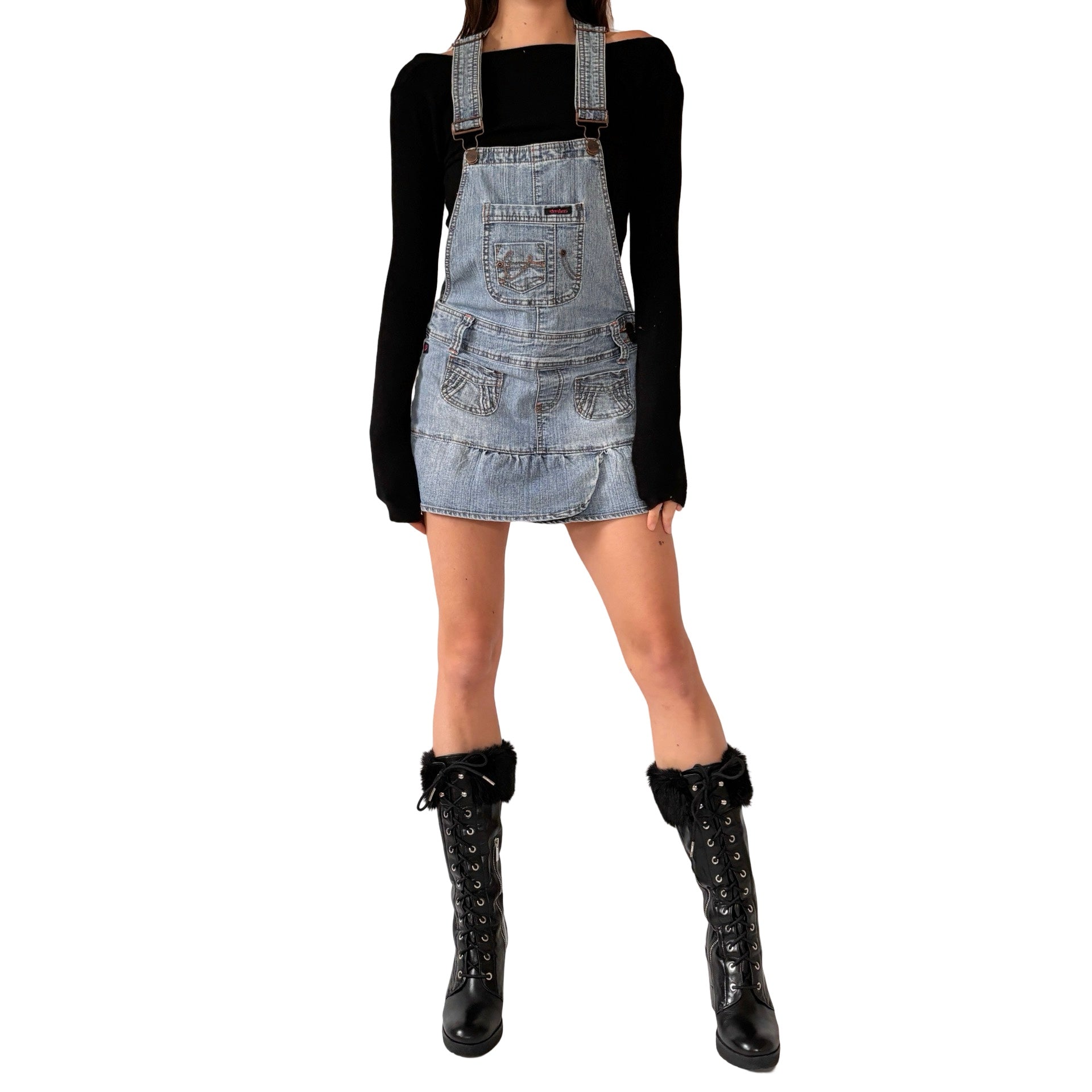 Y2K Denim Jumper (S) Holy Thrift Y2K Denim Jumper (S) Holy Thrift