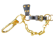 Gold and black keychain