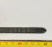 Vintage Fossil Black Leather Belt