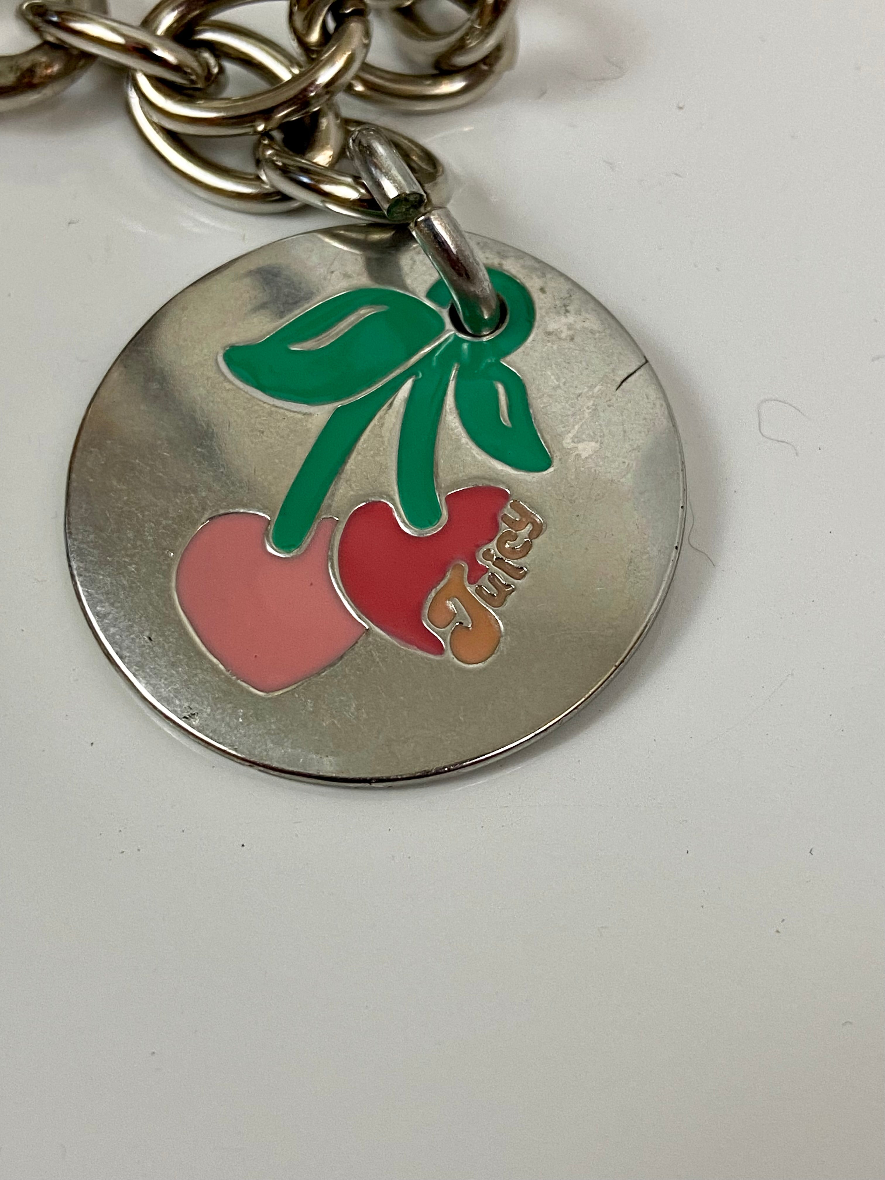 Reworked silver Juicy Couture choker