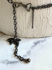 Red & blue chain belt