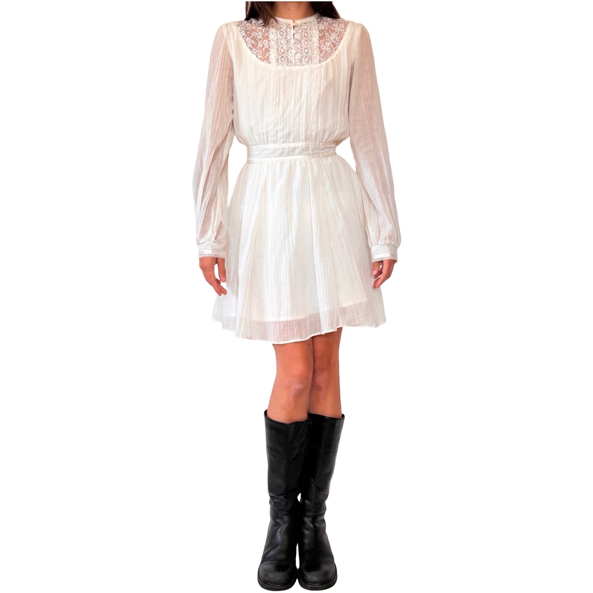 gunne sax mini dress Gunne Sax Babydoll Mini Dress (S) – Holy Thrift