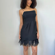 Juicy Couture Silk Feather Trim Dress (XS/S)