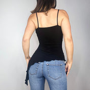 Vintage Asymmetrical Swirl Top (S)