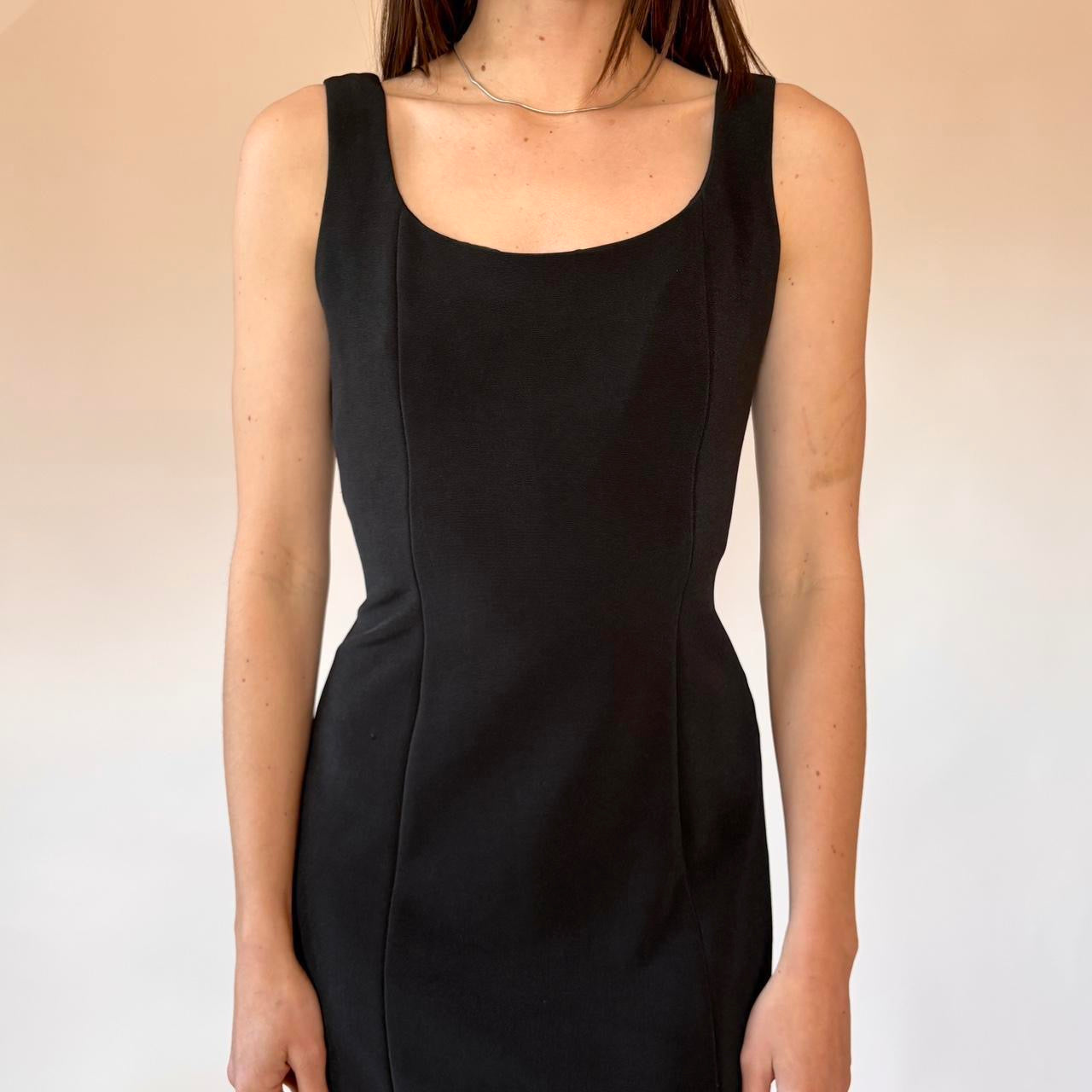 90s Noir Evening Gown (S)